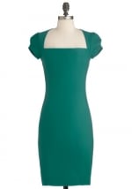 Jade green dress from ModCloth at Modcloth