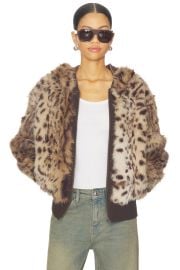 Jaded London Bear Faux Fur Jacket In Leopard at Revolve