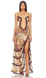 Jaded London Open Neck Maxi Dress In Leopard at Revolve