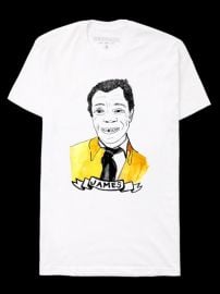 James Baldwin Print T-shirt by Deer Dana at Deer Dana