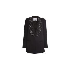 James Lakeland Rhinestone Shawl Lapel Jacket Black at Wolf & Badger