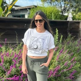 James Mae Tarot White Oversized Tee james mae at James Mae