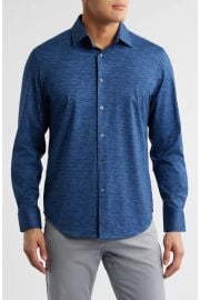 James OoohCotton® Space Dye Button-Up Shirt at Nordstrom