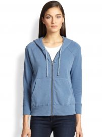 James Perse - Hooded Cotton Zip-Front Sweatshirt at Saks Fifth Avenue