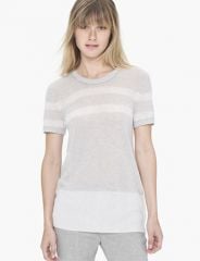 James Perse Cashmere Striped Tee at Avenue K