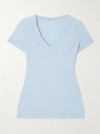 James Perse Casual slub cotton jersey T shirt at Net a Porter