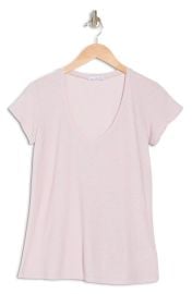 James Perse Deep Scoop Neck T shirt in Mistflower at Nordstrom Rack