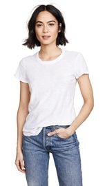 James Perse Sheer Slub Crew Neck Tee at Shopbop