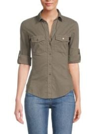 James Perse Solid Chest Pocket Shirt on SALE at Saks Off 5th