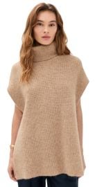 James Perse Waffle Knit Funnel Neck Tunic Camel 2 at Shopbop