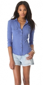 James Perse blue top at Shopbop at Shopbop