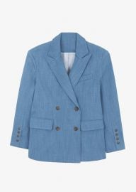 Jan Denim Blazer - Blue The Frankie Shop at The Frankie Shop