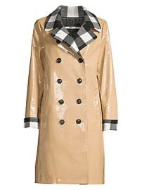 Jane Post - Buffalo Check High-Shine Rain Slicker at Saks Fifth Avenue