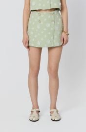 Janell Floral Appliqué Miniskort at Nordstrom