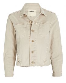 Janelle Cropped Denim Jacket at Intermix