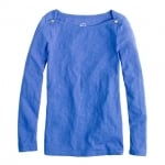 Jane's blue boatneck sweater at Jcrew at J. Crew