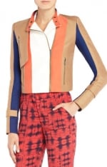 Janes colorblock jacket by BCBG at Bcbgmaxazria