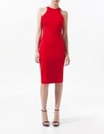 Jane's red Zara dress at Zara