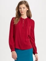 Janes red blouse by DvF at Saks Fifth Avenue