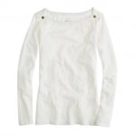 Jane's white boatneck sweater at Jcrew at J. Crew