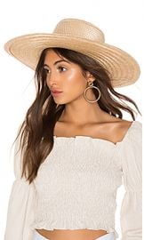 Janessa Leone Elsa Boater Hat in Natural from Revolve com at Revolve