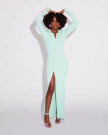 Janet Embellished Dress in Mint Fumi The Label at Fumi