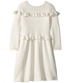 Janie and Jack Double Ruffle Sweater Dress  at Zappos