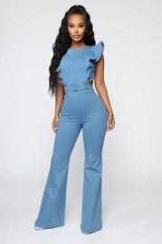 Janis Denim Jumpsuit - Medium Wash Fashion Nova at Fashion Nova