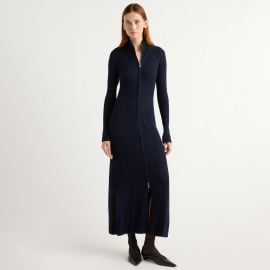 Janne Ribbed Two-Way Zip Sweater Dress at Modern Citizen