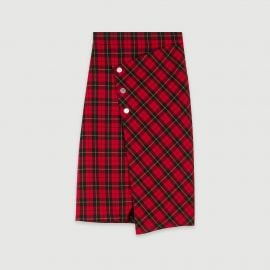 Janty Plaid Skirt at Maje