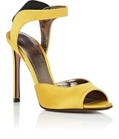 Jaqueline Satin Sandals by Samuele Failli at Barneys