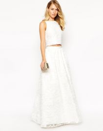 Jarlo  Jarlo Paloma Full Floral Lace Maxi Skirt at Asos