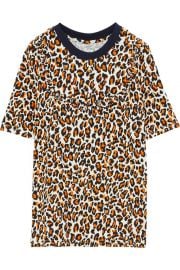 Jasbir leopard-print stretch-knit T-shirt at The Outnet