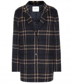 Jasmann plaid wool-blend coat at Mytheresa