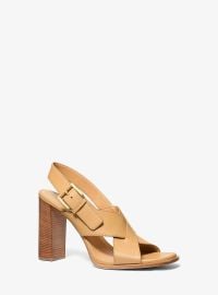 Jasmine Leather Sandal at Michael Kors