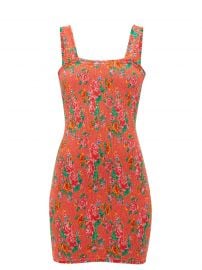 Jasmine floral-print shirred cotton mini dress at Matches