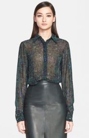 Jason Wu Abstract Print Silk Georgette Blouse at Nordstrom