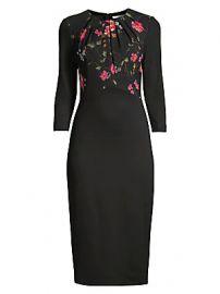 Jason Wu Collection - Floral Vine Stretch Ponte Sheath Dress at Saks Fifth Avenue