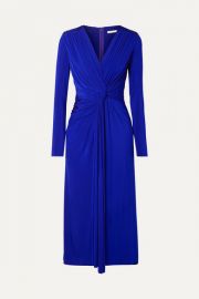 Jason Wu Collection - Twist-front stretch-jersey midi dress at Net A Porter