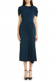 Jason Wu Collection Cap Sleeve Draped Jersey Midi Dress   Nordstrom at Nordstrom