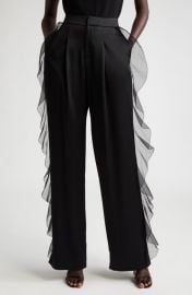 Jason Wu Collection Cascade Ruffle Detail Satin Pants at Nordstrom