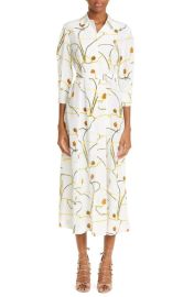 Jason Wu Collection Floral Belted Silk Shirtdress at Nordstrom