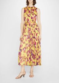 Jason Wu Collection Floral-Print Pleated Midi Dress - at Bergdorf Goodman