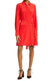 Jason Wu Collection Long Sleeve Silk Crpe de Chine Shirtdress at Nordstrom