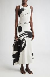 Jason Wu Collection Loop Fringe Jacquard Sleeveless Dress at Nordstrom