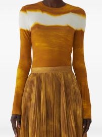 Jason Wu Collection Painted Stripe long-sleeve T-shirt Orange at Farfetch