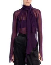 Jason Wu Collection Silk Long Sleeve Top Bloomingdales at Bloomingdales