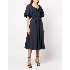 Jason Wu Cotton-Blend Poplin Flared Puff Sleeve Midi Dress Size 4 MRSP 595 eBay at eBay