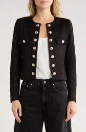 Jason Wu Crop Faux Suede Jacket at Nordstrom Rack