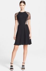 Jason Wu Floral Lace andamp Silk Georgette Dress at Nordstrom